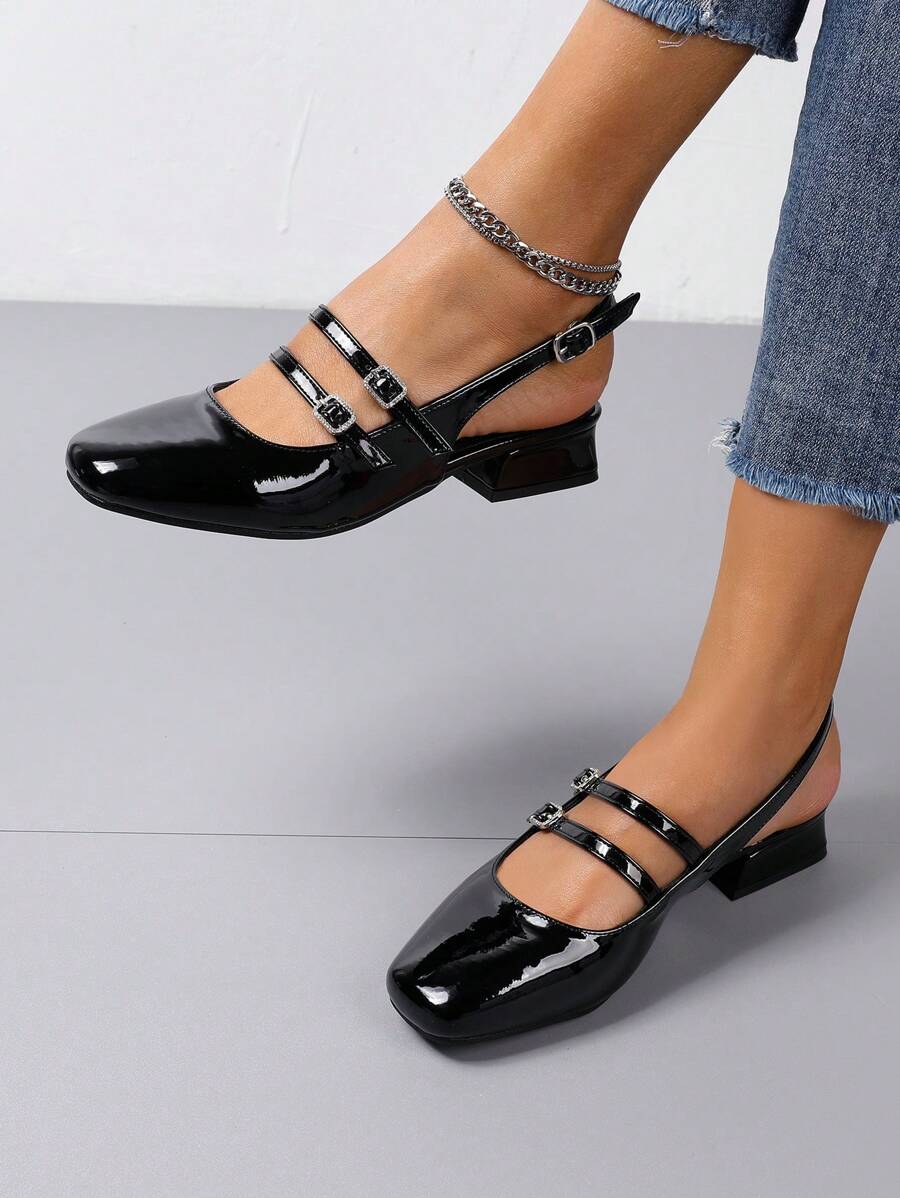 Fashionable Women's Flat Shoes, Spring Low Heel Mary Jane Shoes, Summer Chunky Heel Sandals, Wedge Peep Toe Pumps