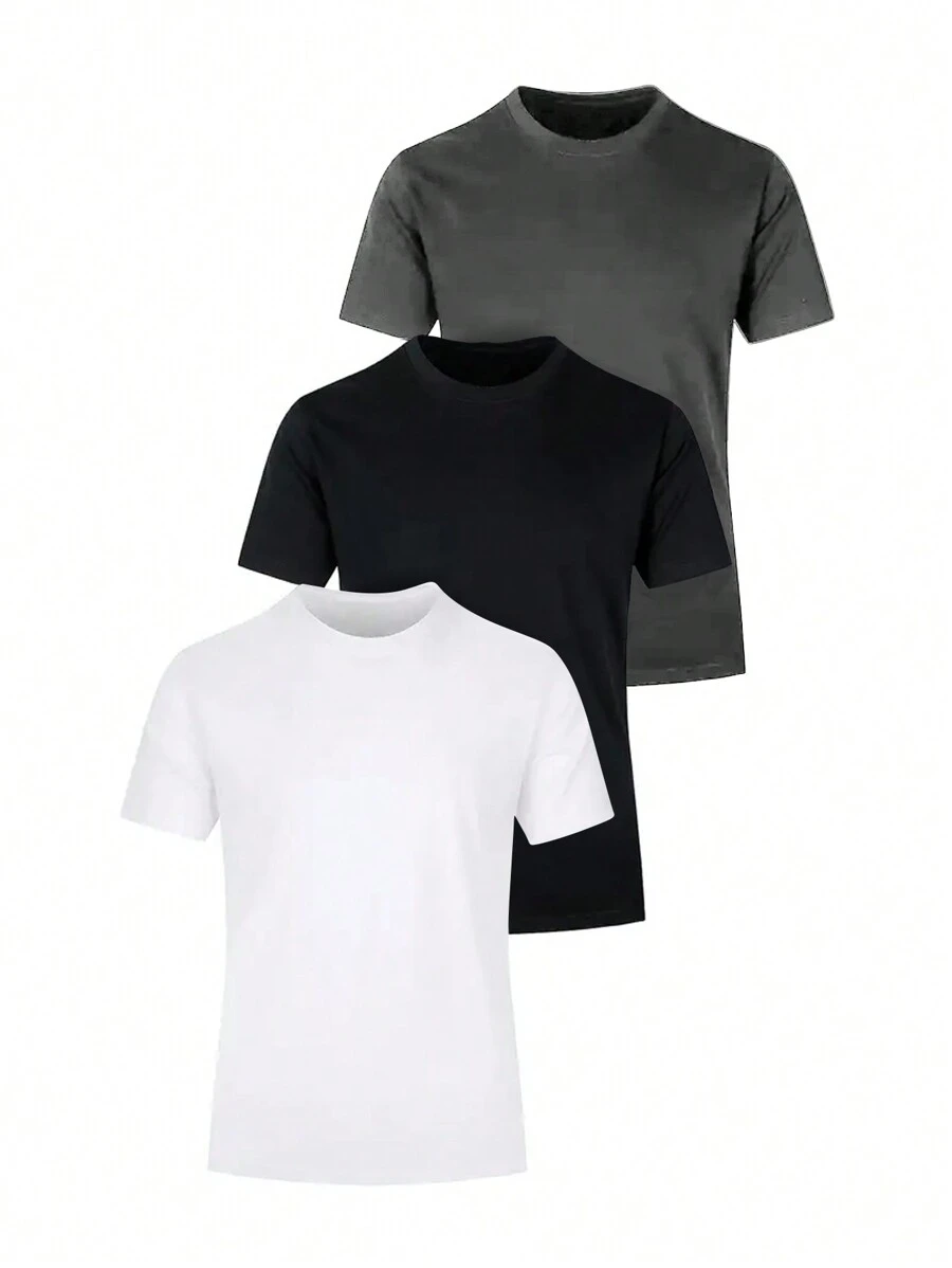 T-Shirts Hommes Casual Blocs de couleur