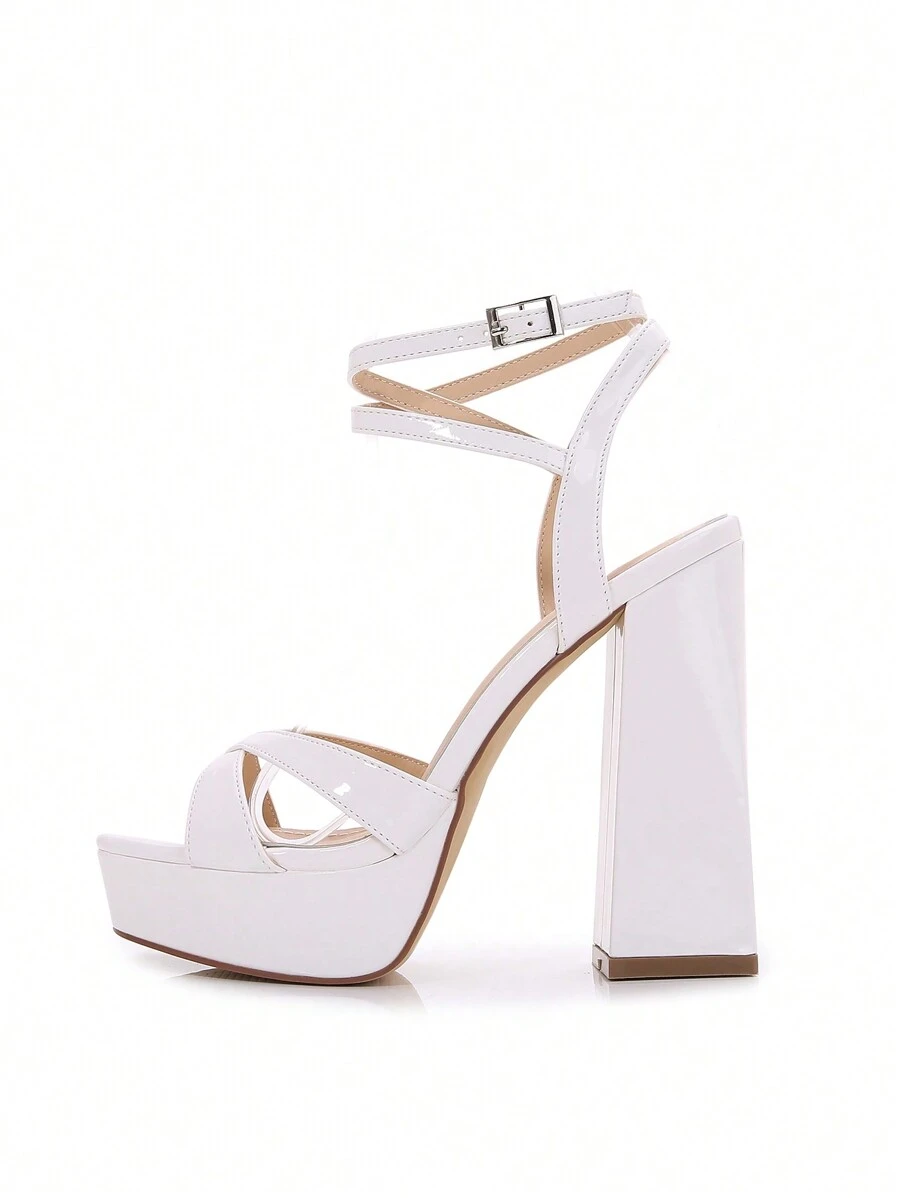 McKoine Spring/Summer Chunky High Heel Sandals With High Platform And Strappy