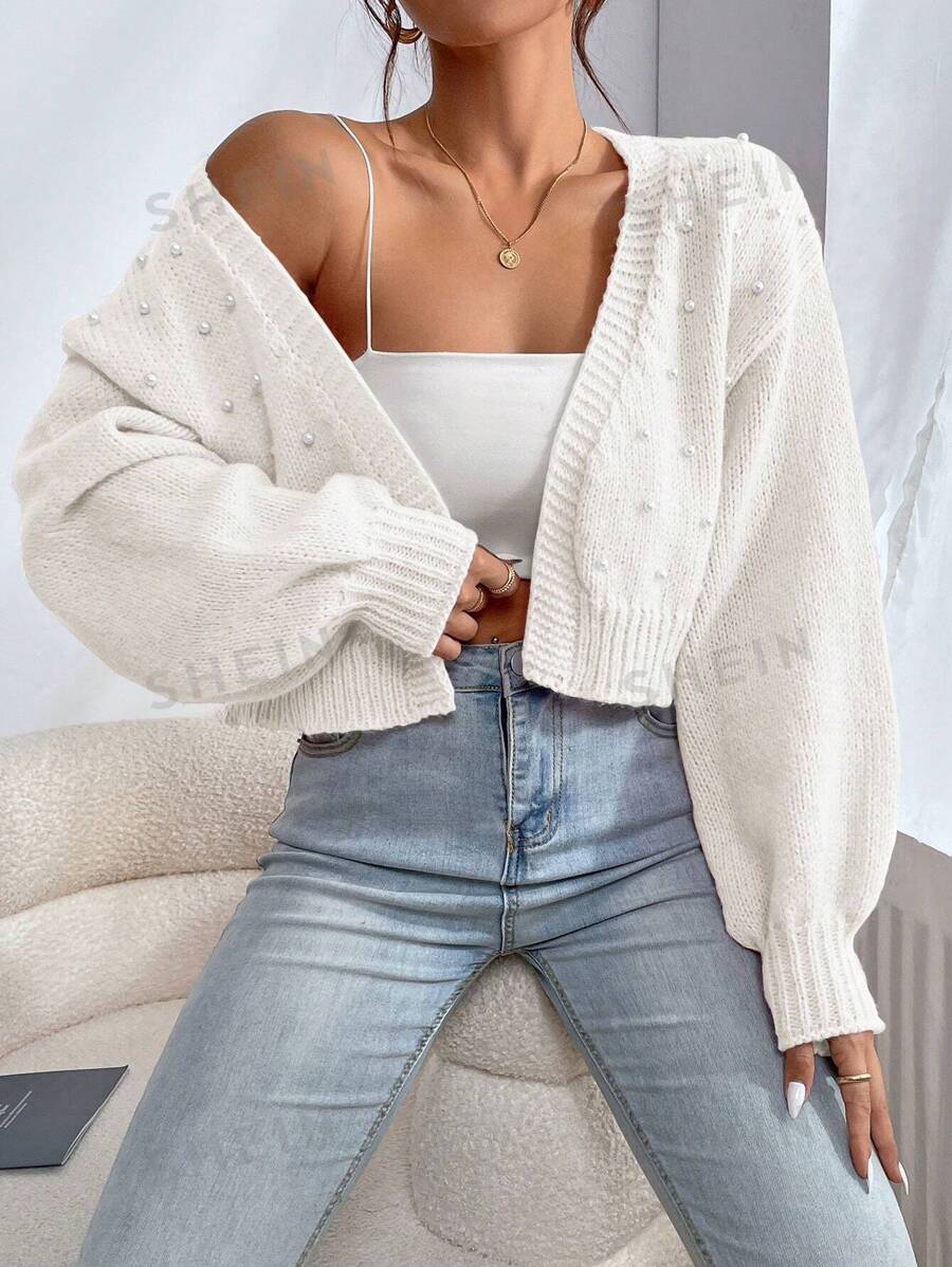 Flirla Cárdigan Femenino De Color Sólido, Con Estilo Sencillo Y Versátil Decorado Con Remaches
