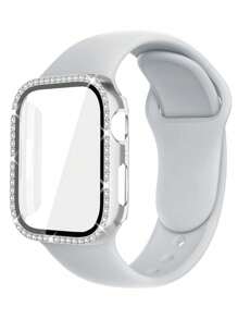 Light Gray Strap + Bright Silver Case