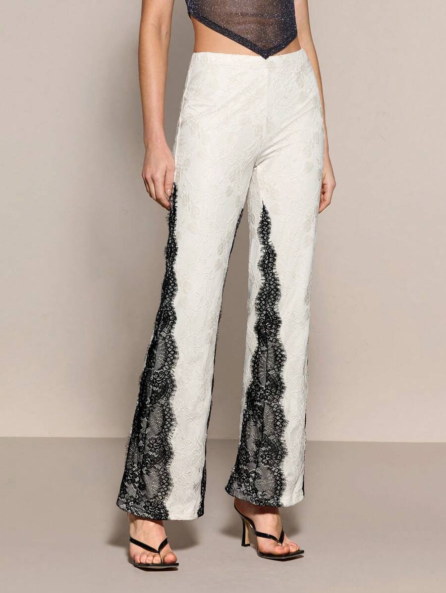SHEINNeu Women's Summer Lace Pants