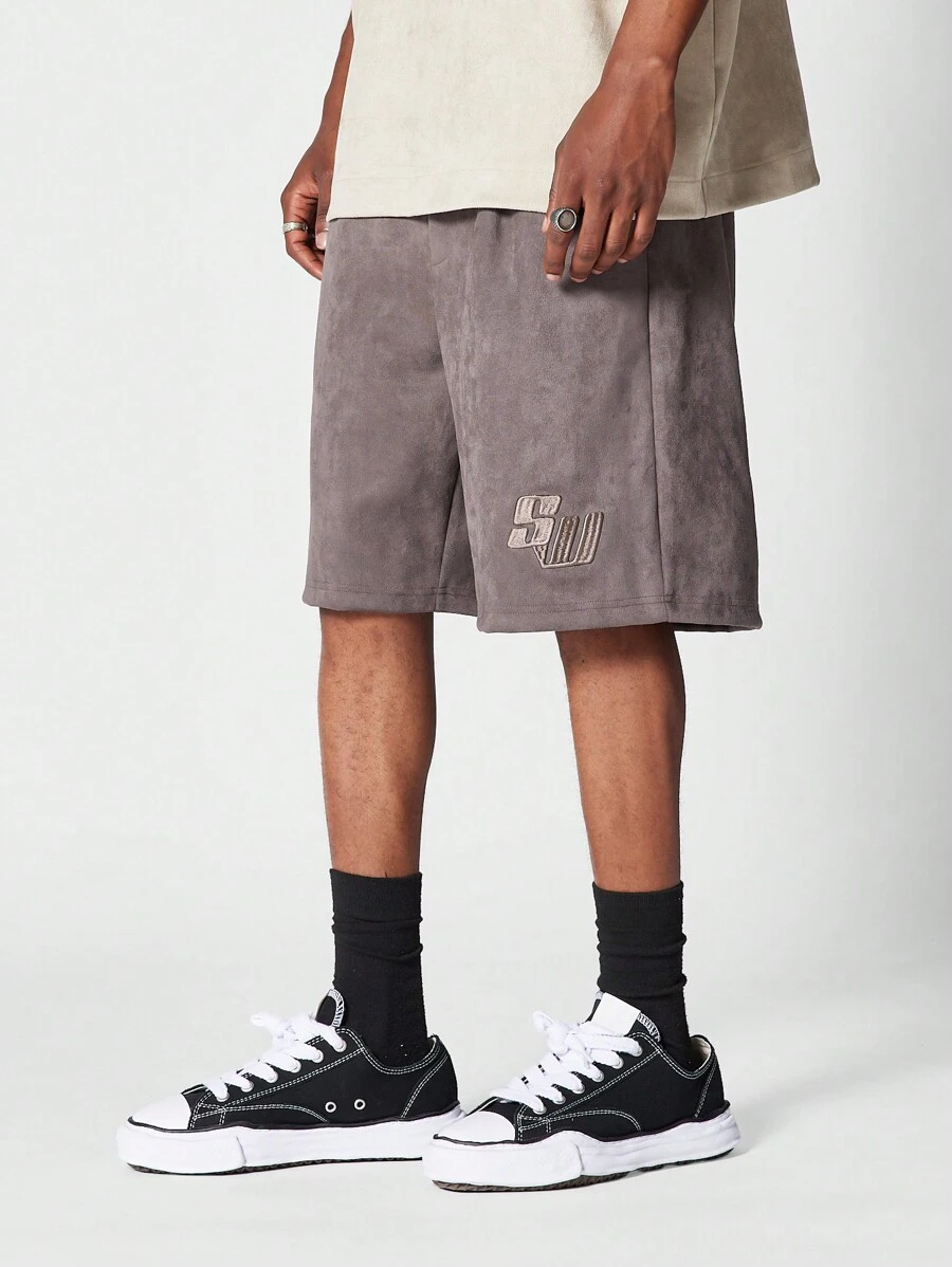 SUMWON Suedette Bermuda Length Smart Short