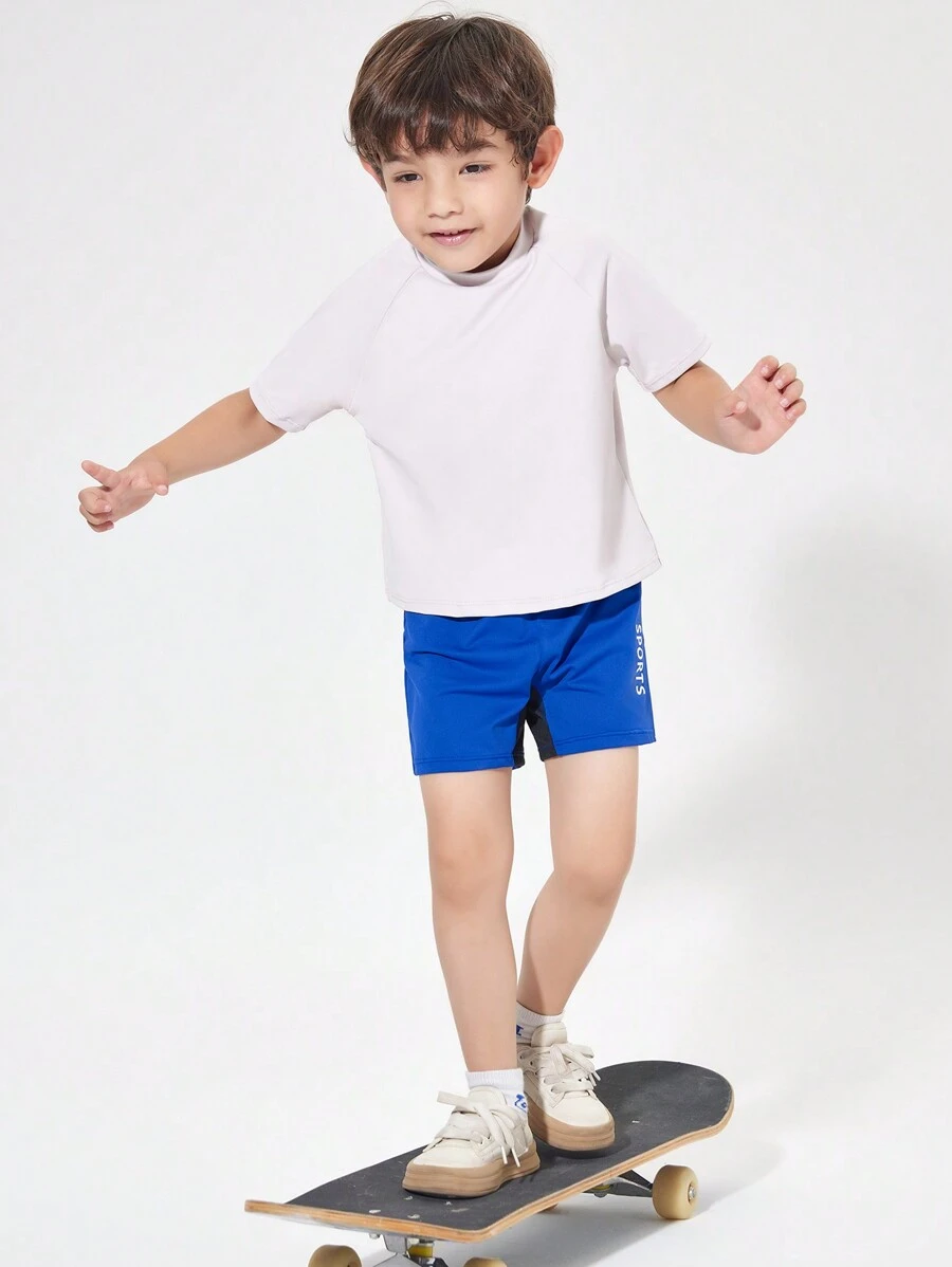Conjunto de Esportes de Impressão de Carta para Menino Jovem (2 Peças)