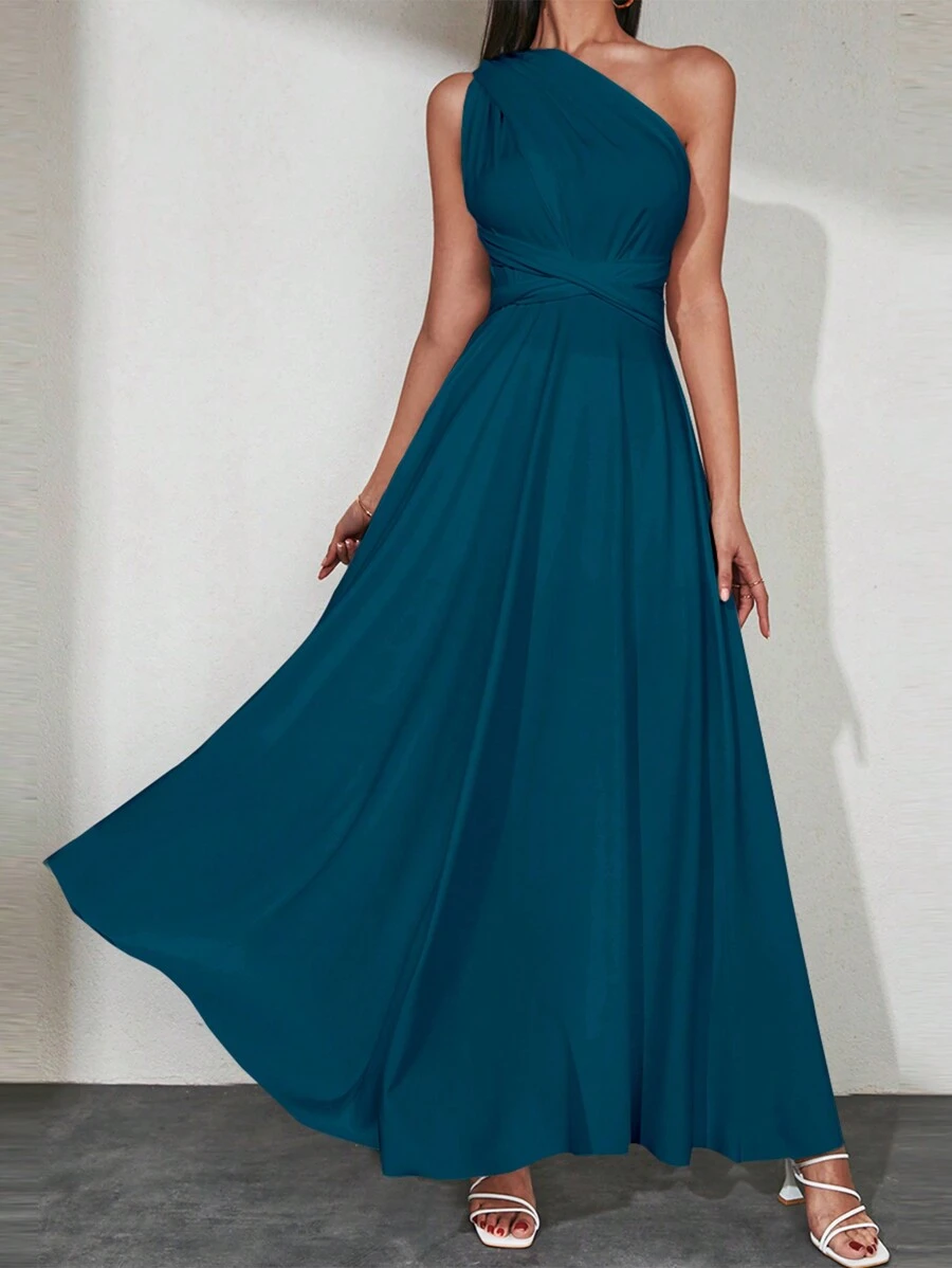 Vestido unicolor múltiple desgaste