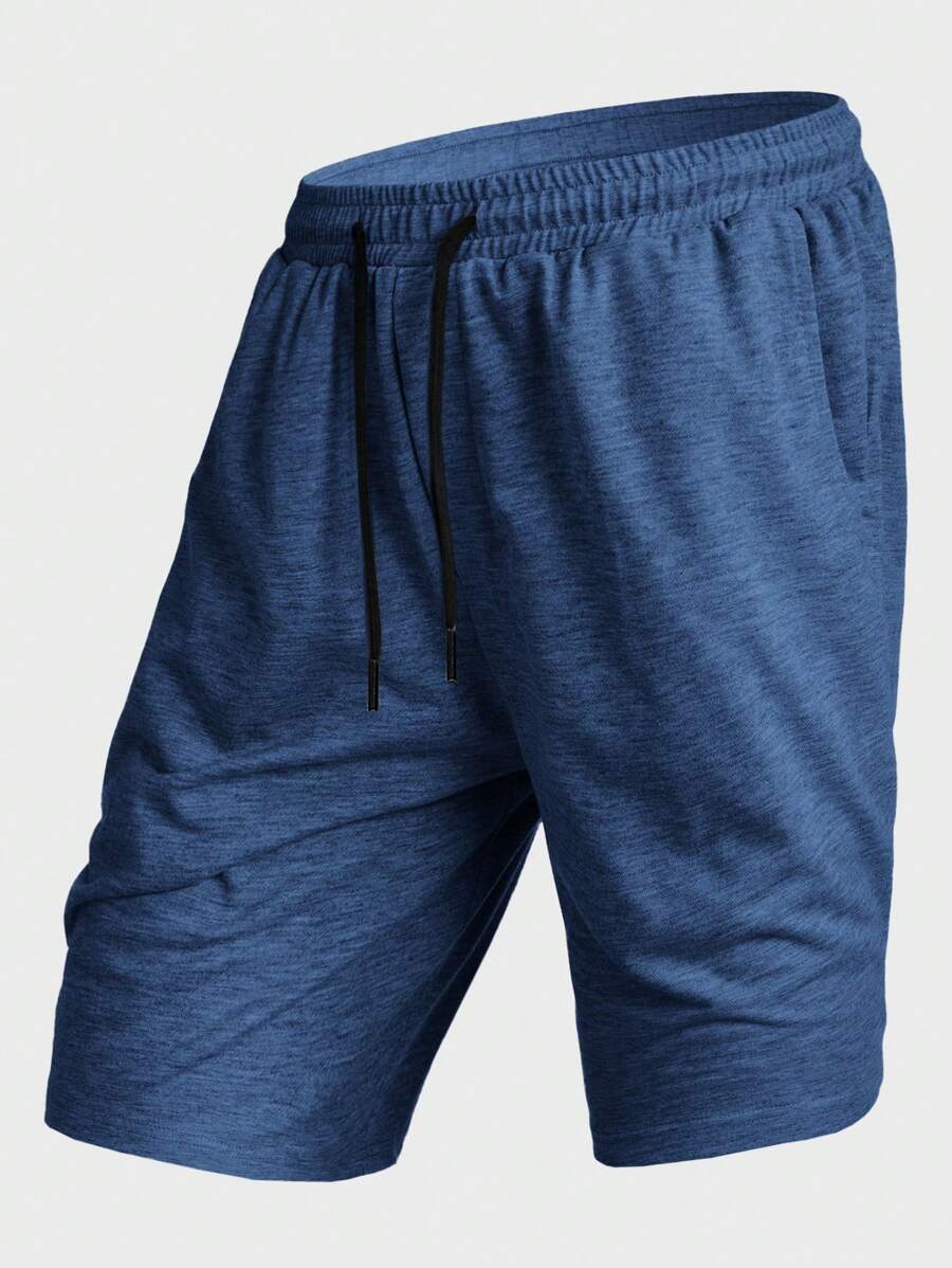Manfinity Homme Shorts uomo a righe solide con coulisse e tasche per lestate