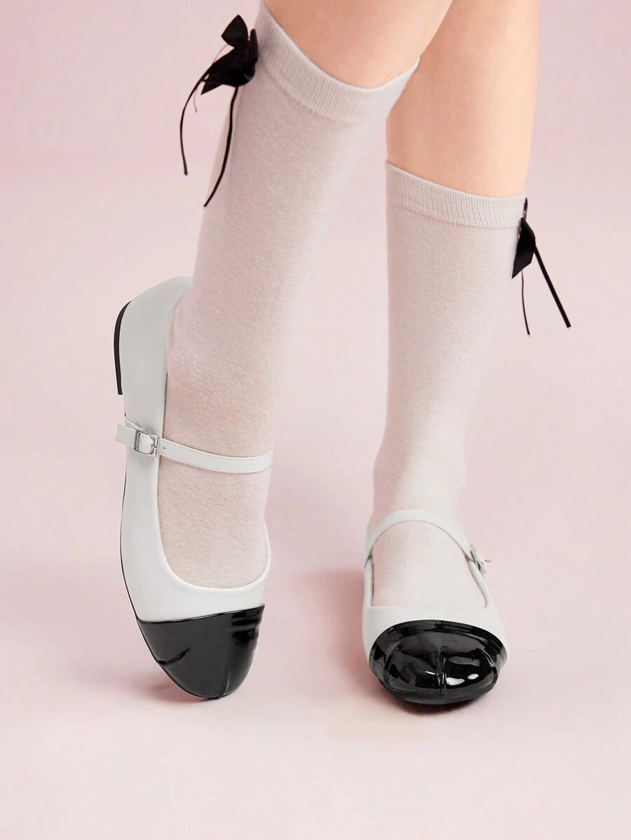 CUCCOO DOLLMOD Mary Jane Flats met ronde neus en kleurblokken voor dames, klassieke vintage stijl voor zomervakantieschoenen Zomeruitverkoop