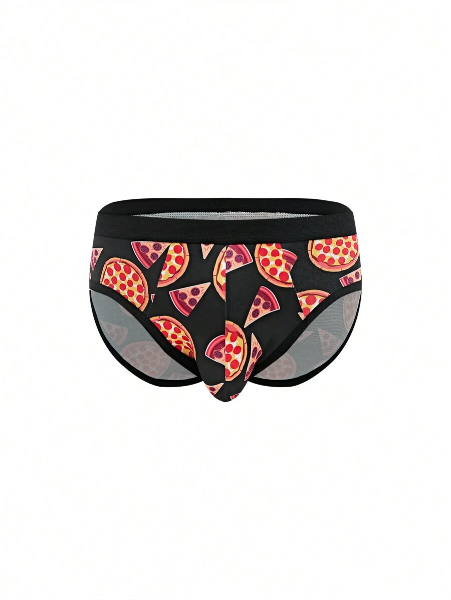 Boxers de moda para hombre con estampado de pizza