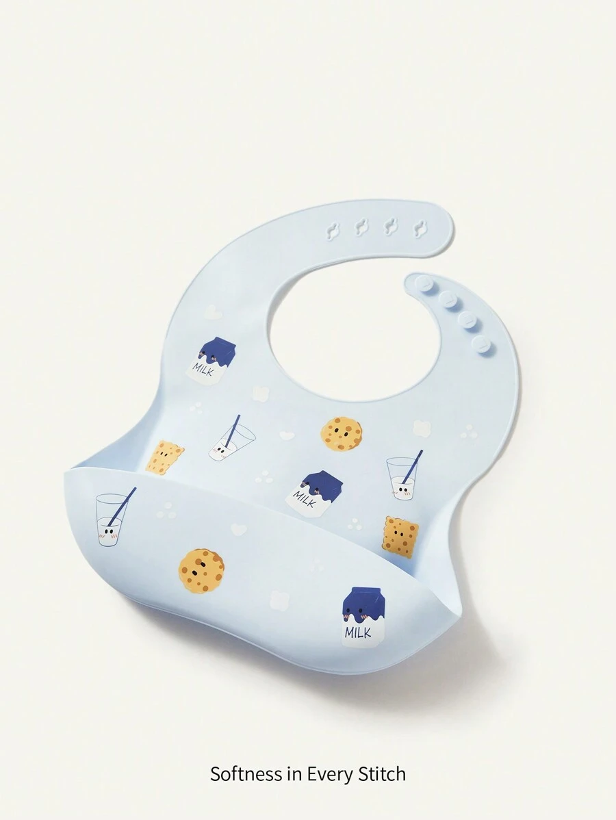 Cozy Pixies Infant Waterproof And Dirt-Proof Silicone Bib, Four Seasons Usable With Fresh Summer Designs