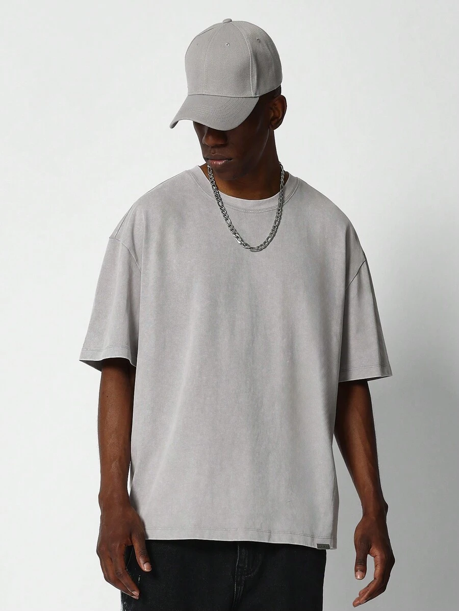 SUMWON Regular Fit Washed Essential Tee