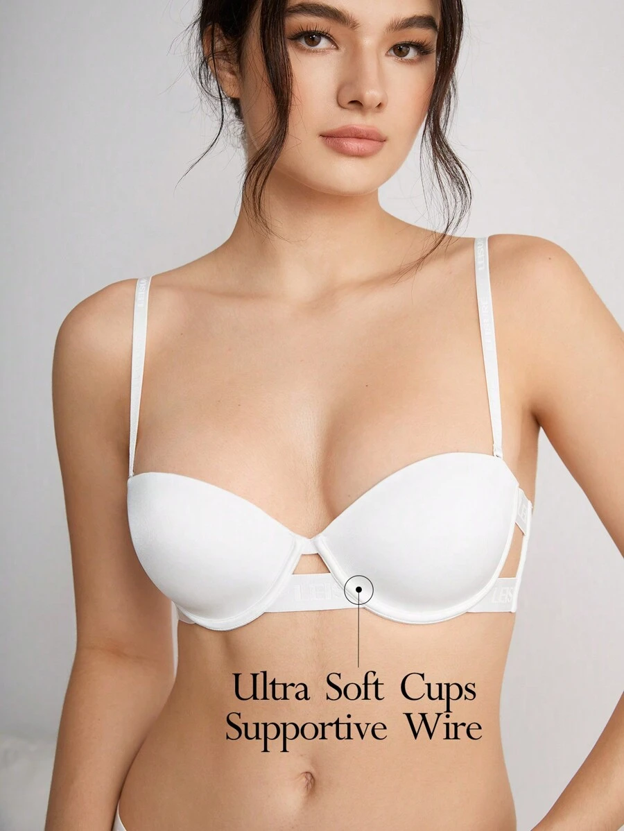 Ocili Ocili Sujetador hueco de moda y cómodo para mujer de unicolor