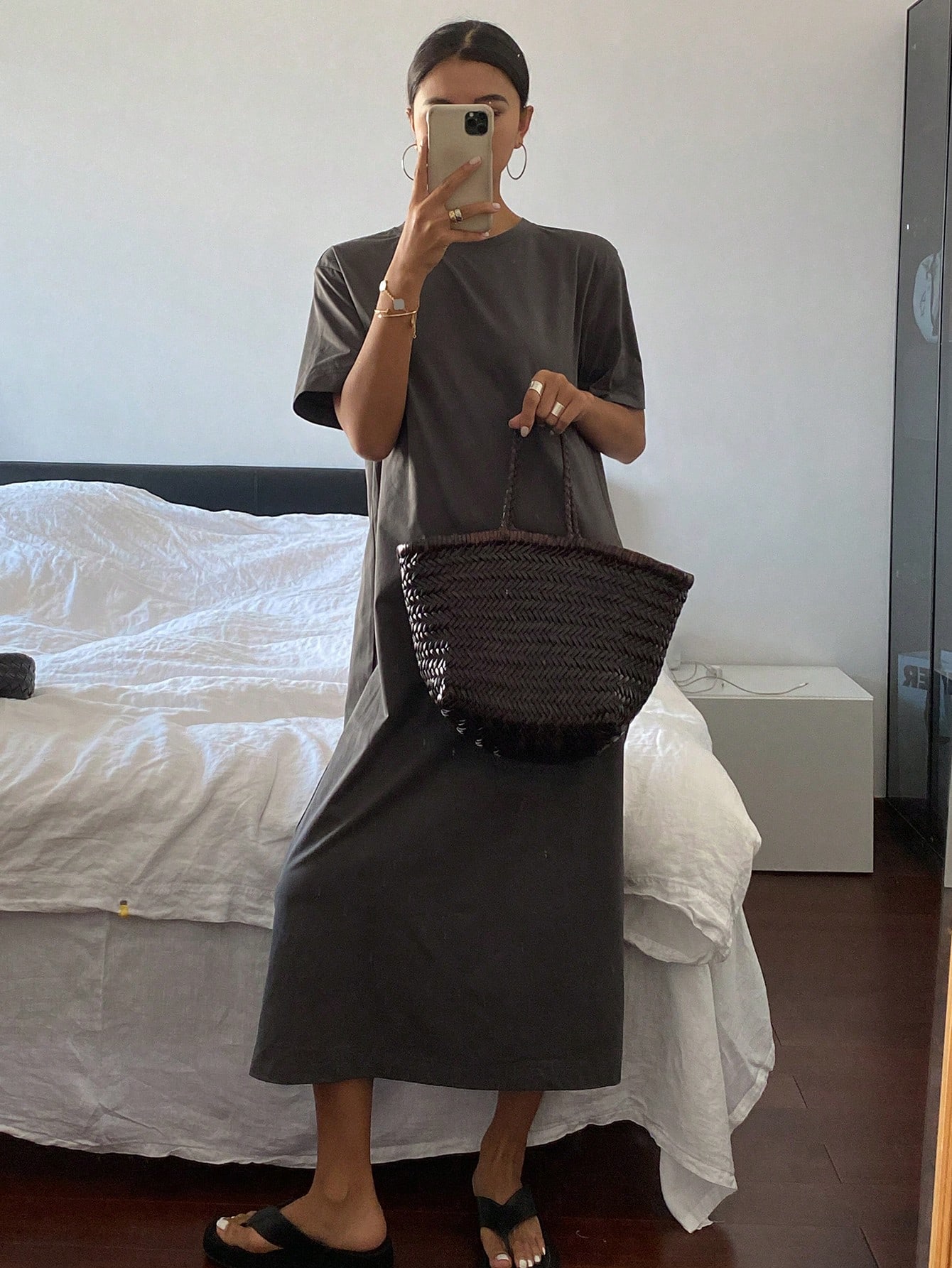 ワンピース DONDUP Woman Dress Beige DA450PF0010DXXX 010 ne Quittez pas ヌキテパ ワンピース Cotton Voile Dot Hemla