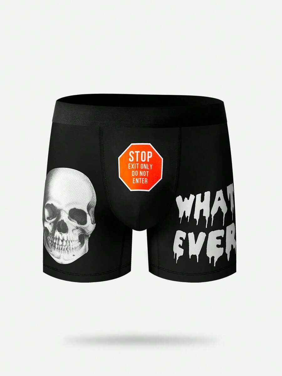 NotGurli Bóxers simples diarios para hombres con estampado al azar