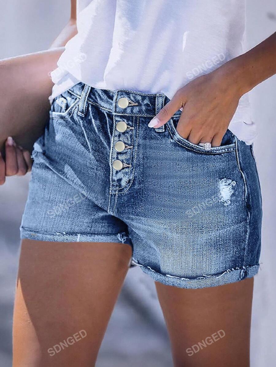 Best Selling Fashionable European And American Style Denim Shorts