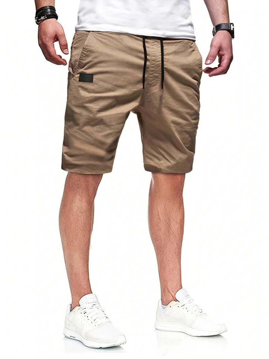 Effen kleur, eenvoudig dagelijks, grote maten shorts voor heren