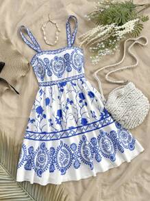 Azul y blanco