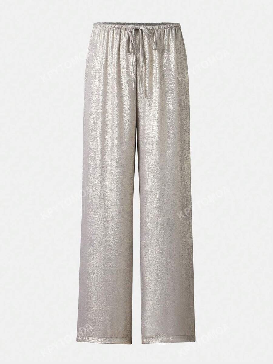 Pantalones rectos informales para mujer