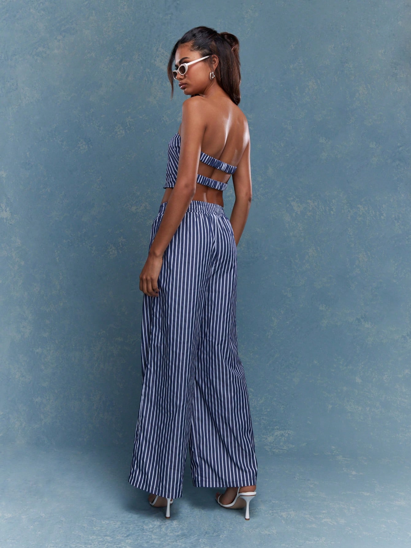 未試着新品 pois splash pants ネイビー 7115bySzekilinenpleatedtrouser