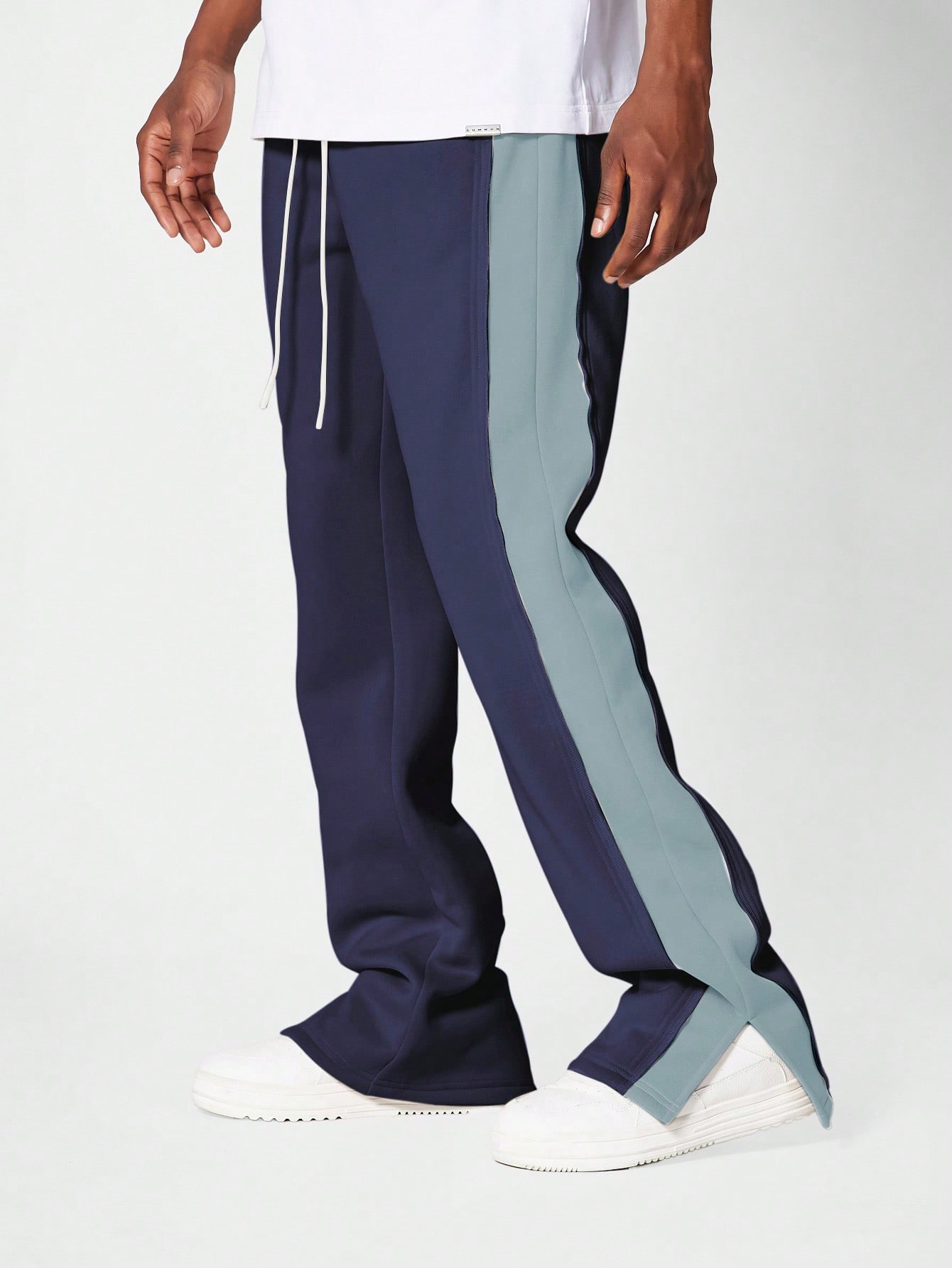 【COSYHARU】Pigment Track Wide Training Pants Athletic Track Sweatpants Wide Bottom Performance Stretchy