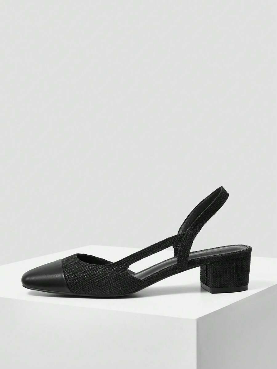 MOTF PREMIUM Zapatos de tacón bajo con punta cuadrada, cómodos para mujeres. Para Navidad, otoño, Año Nuevo, San Valentín