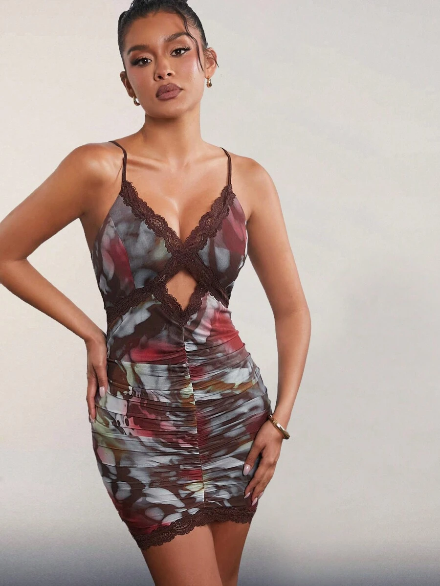 Hauture Women's Printed Strappy Dress