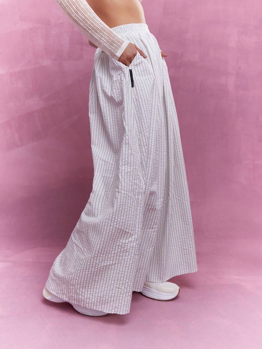 MISSGUIDED Textured Striped Maxi Skirt
