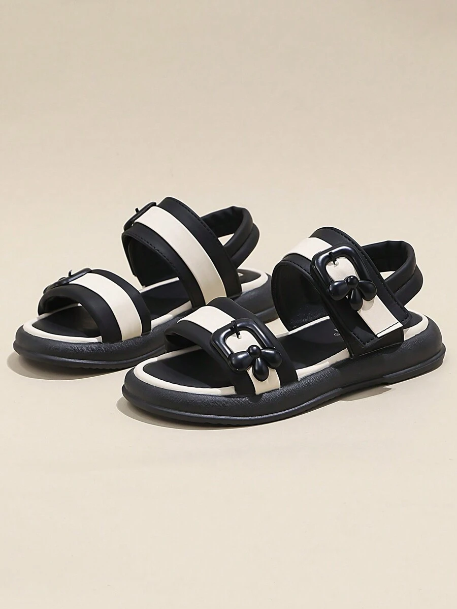 Girls' Simple Casual Flat Sandals For Summer