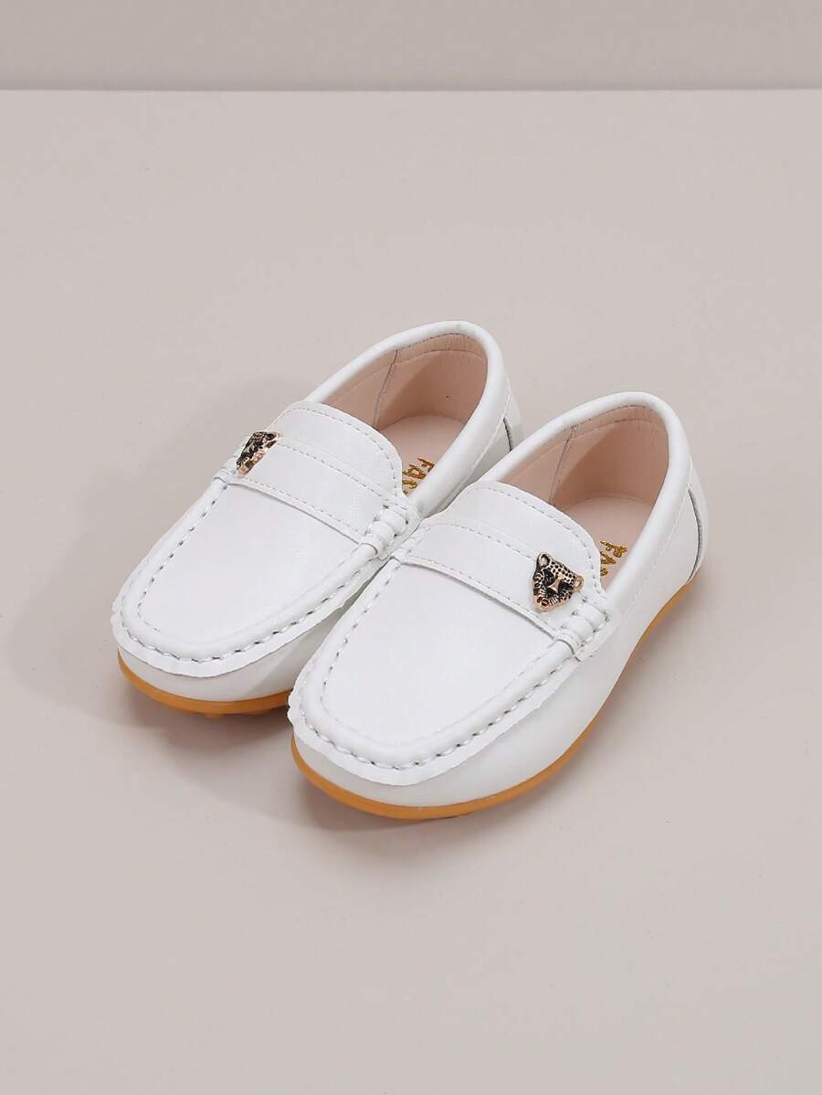 Modische flache Loafers für Kinder mit runder Kappe