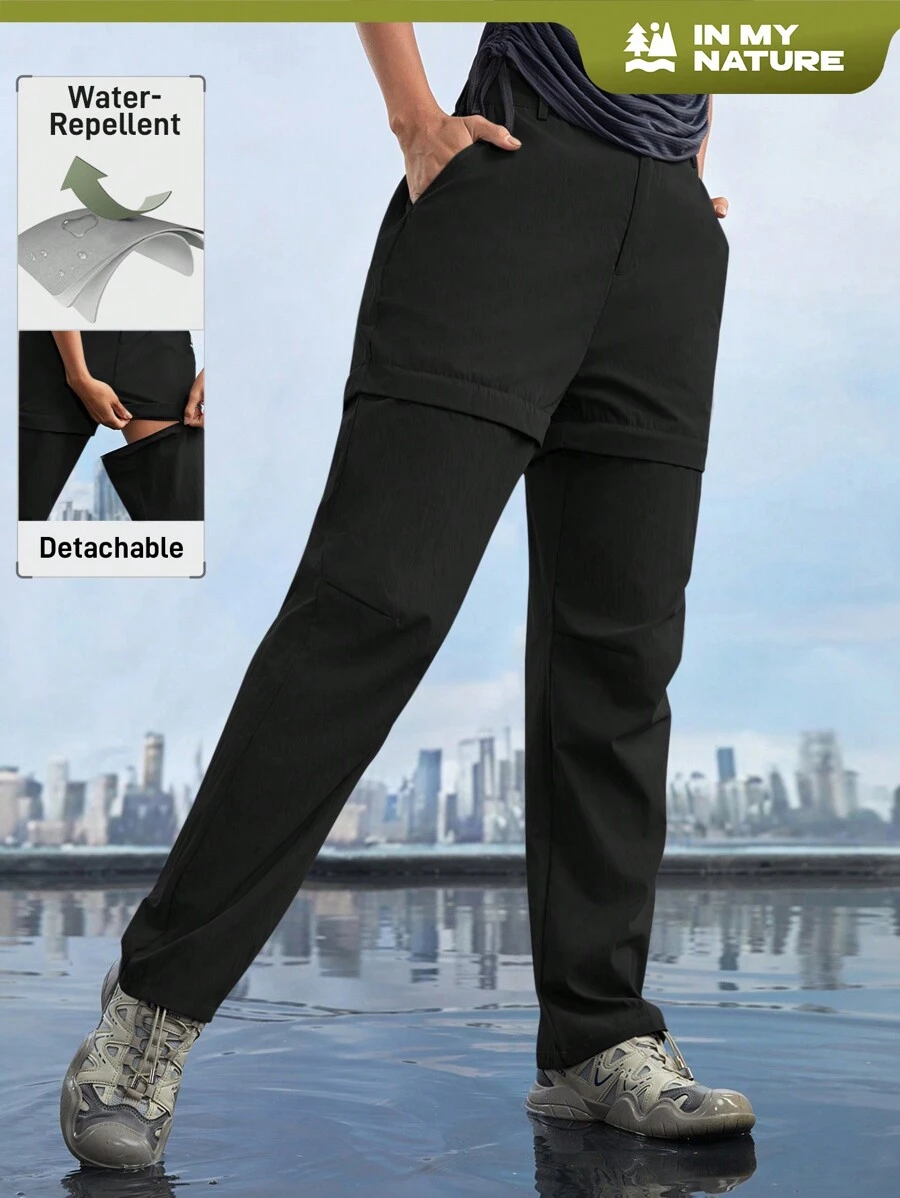 In My Nature Abbigliamento Outdoor Per Donne: Pantaloni Lunghi Due in Uno Staccabili per Campeggio, Escursioni e Spostamenti Quotidiani