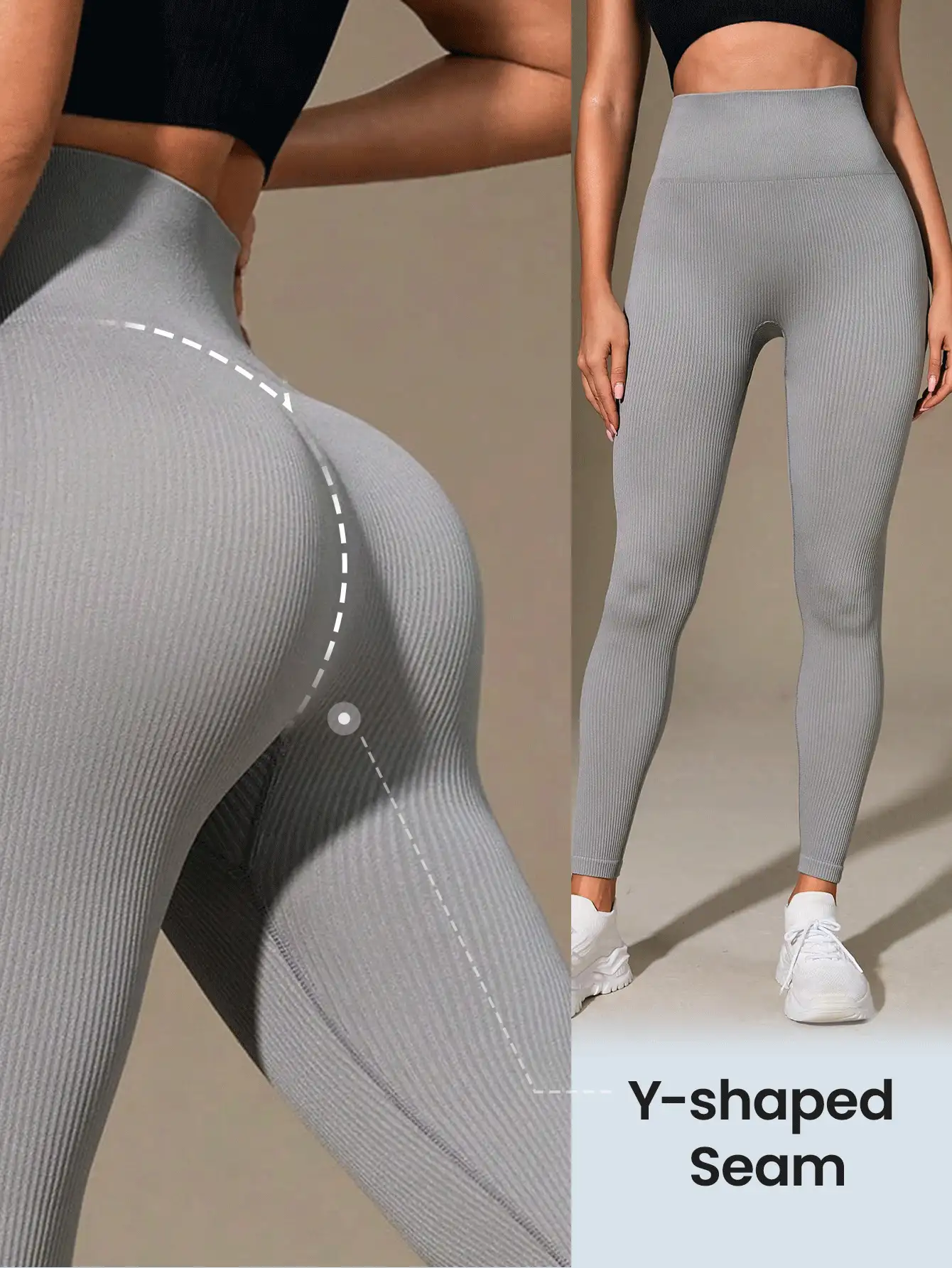 Easithlete Solid Wideband Waist Sports Leggings Yoga Women Pants