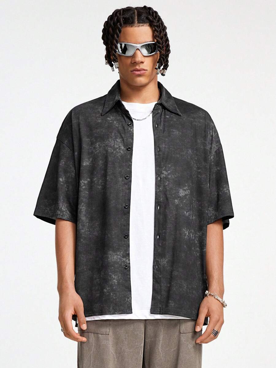 Manfinity VCAY Men Casual Daily Wear Short-Sleeved Shirts For Spring And Summer