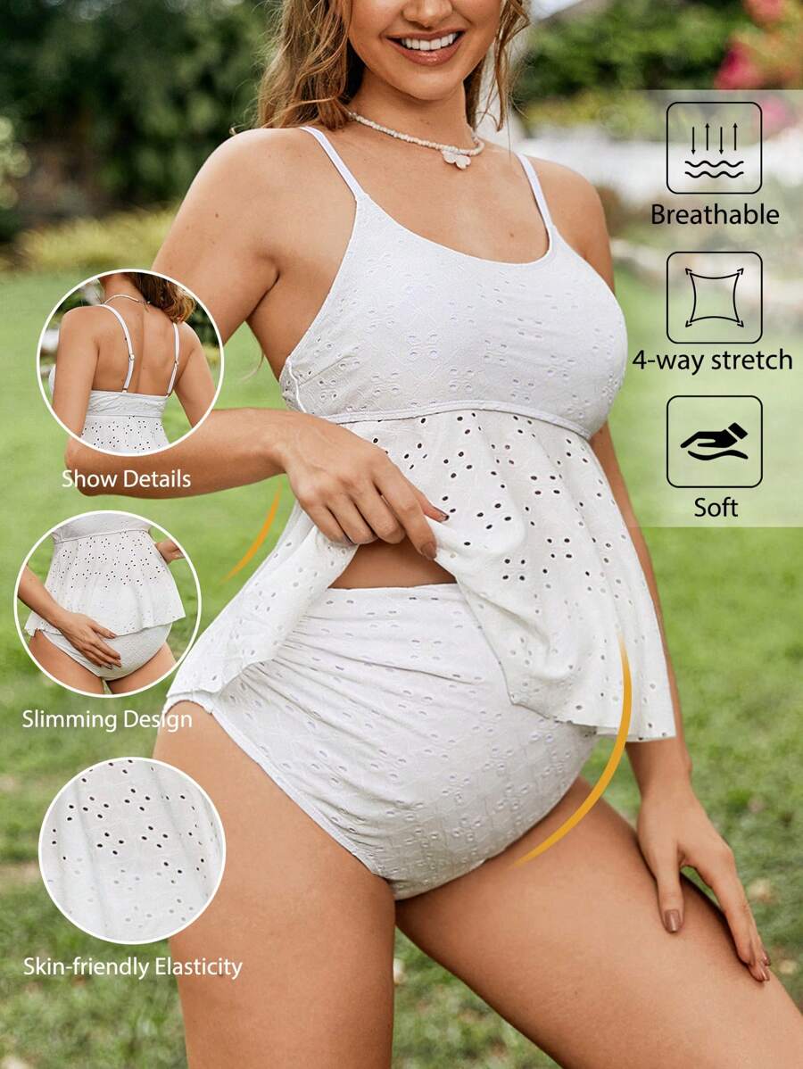 SHEIN Maternity Tankini Top Summer
