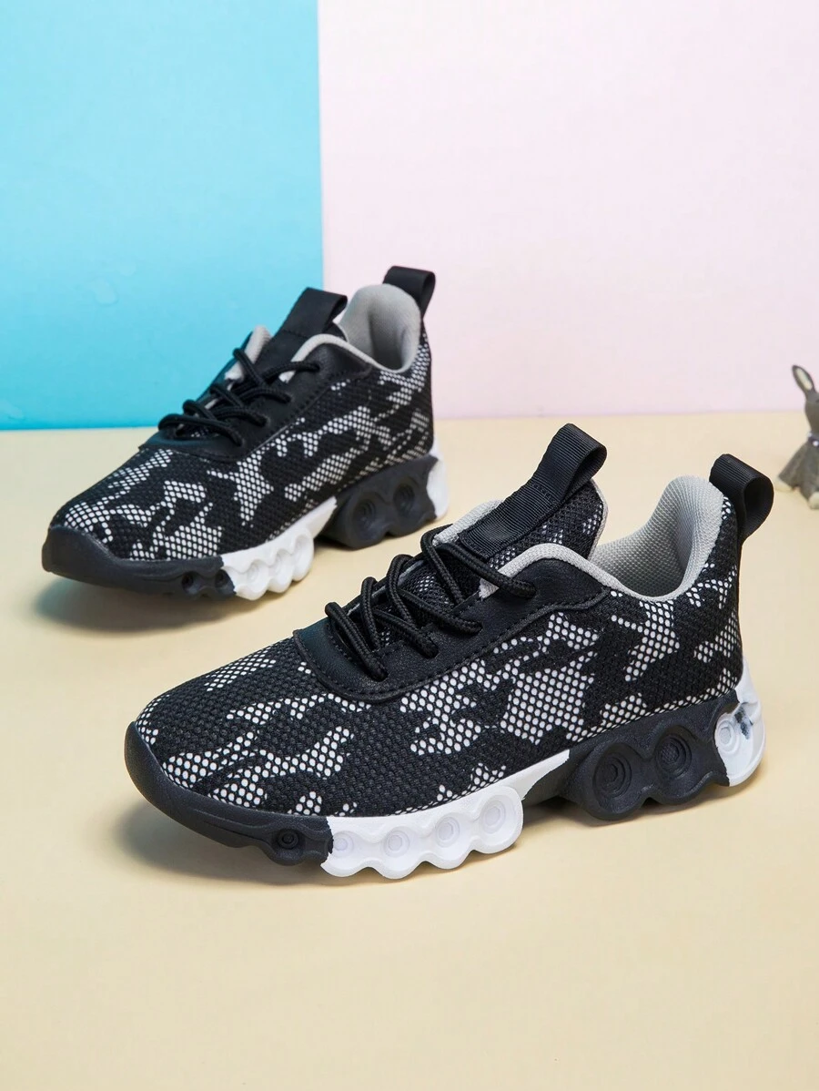 Boys' Casual Lightweight Breathable Athletic Running Sneakers, Fashion For Spring And Summer Daily Wear