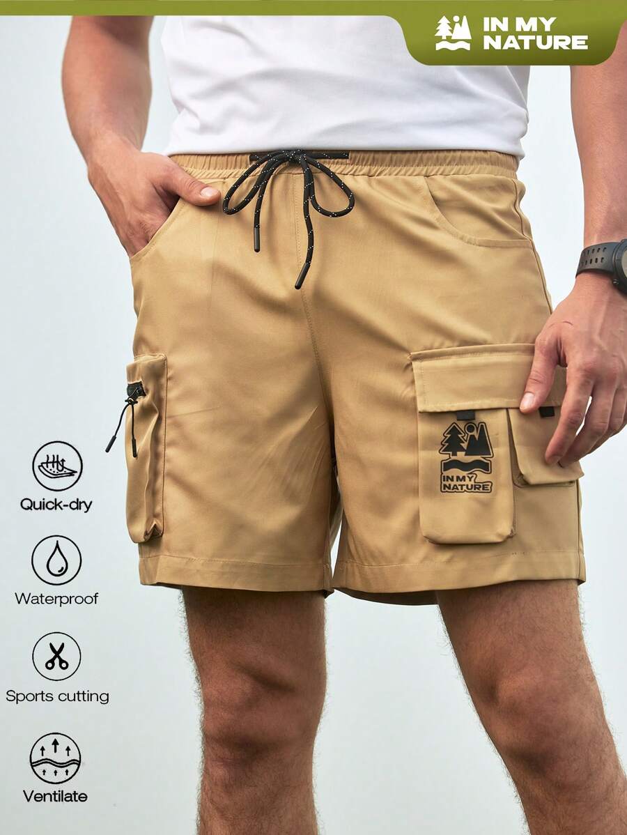 In My Nature Men's Fashionable Loose Fit Outdoor Work Shorts With Pocket Design