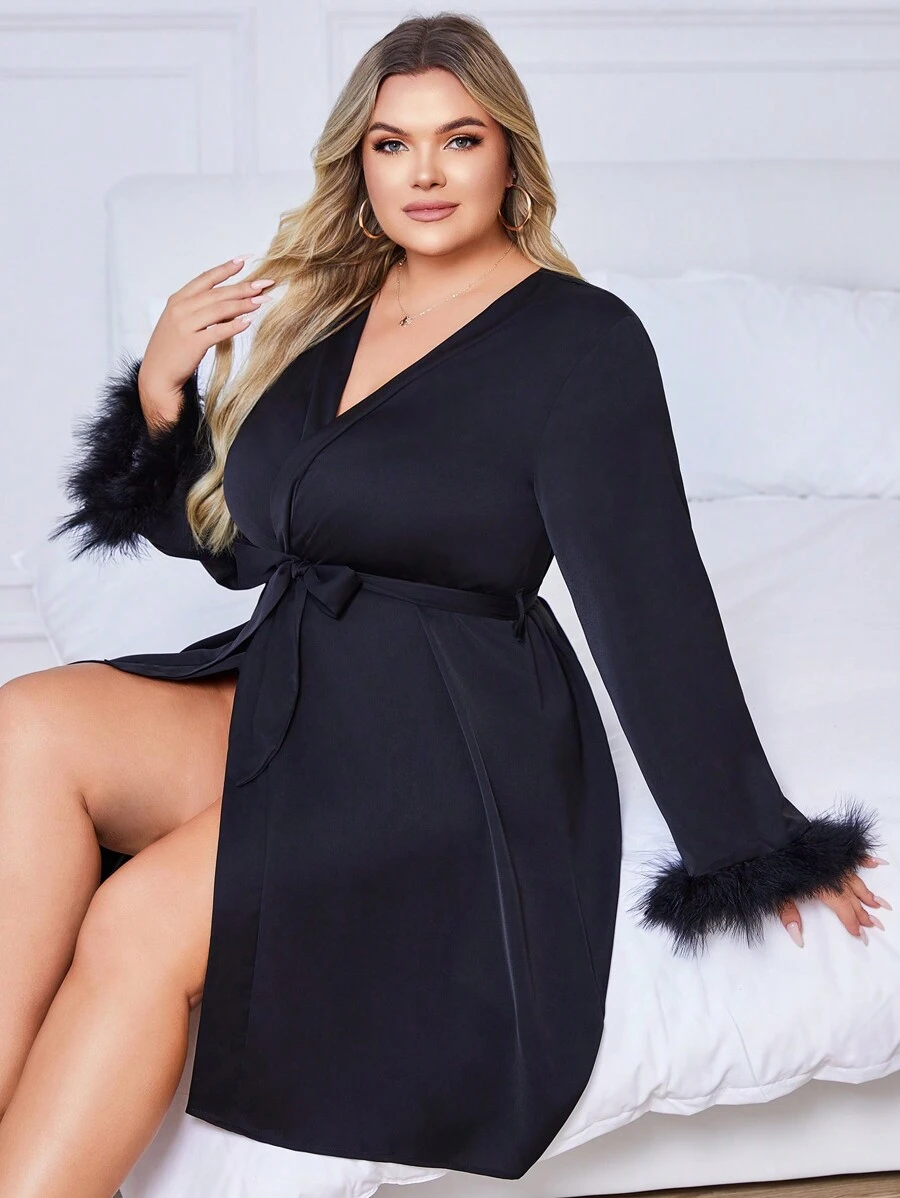 Bata de mujer cómoda y lujosa para dormir