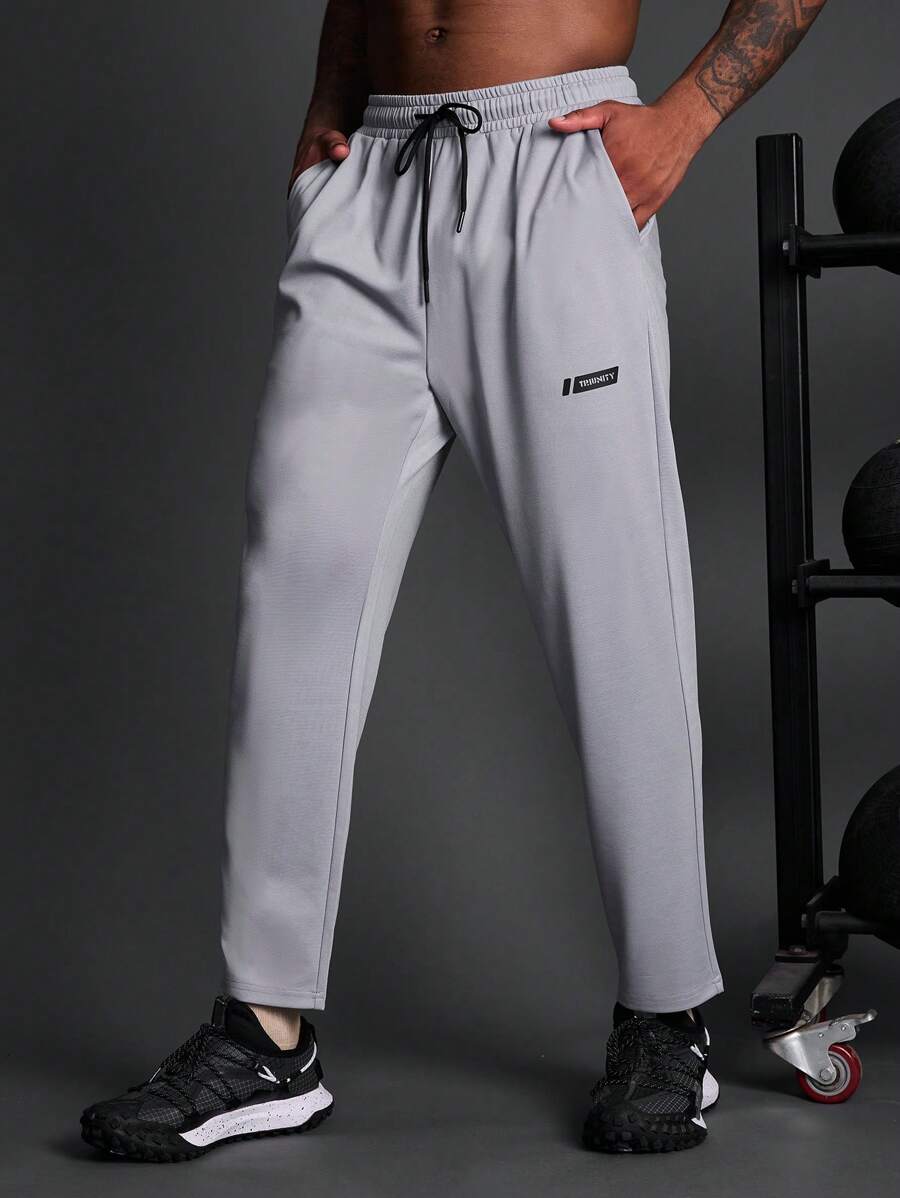 Manfinity Sport Corelite Boyfriend Style Men Plain Simple Zip-Up Sports Trousers