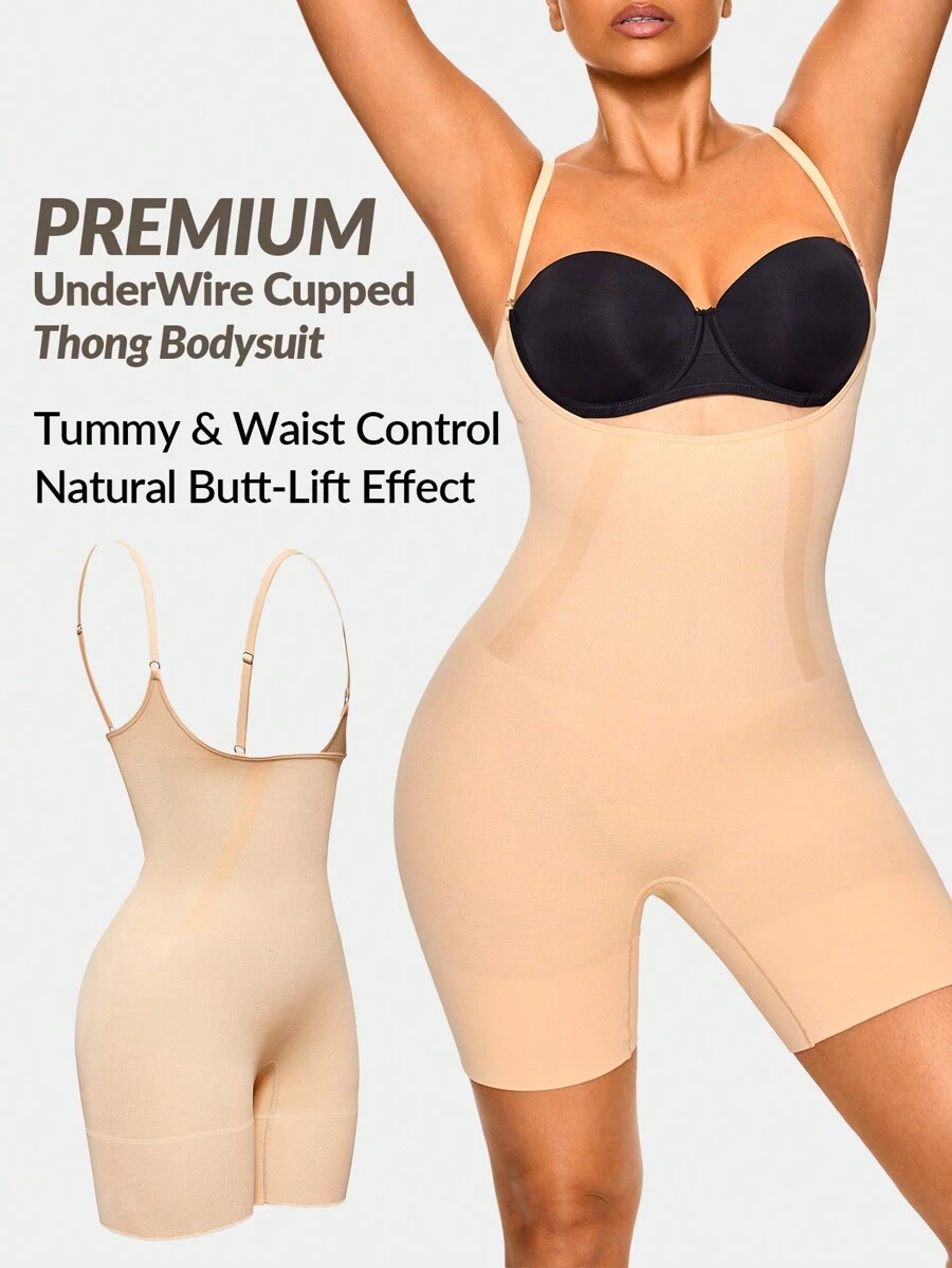 SHEIN Shape Body de uso diario y sencillo para mujer en un solo color, ropa modeladora