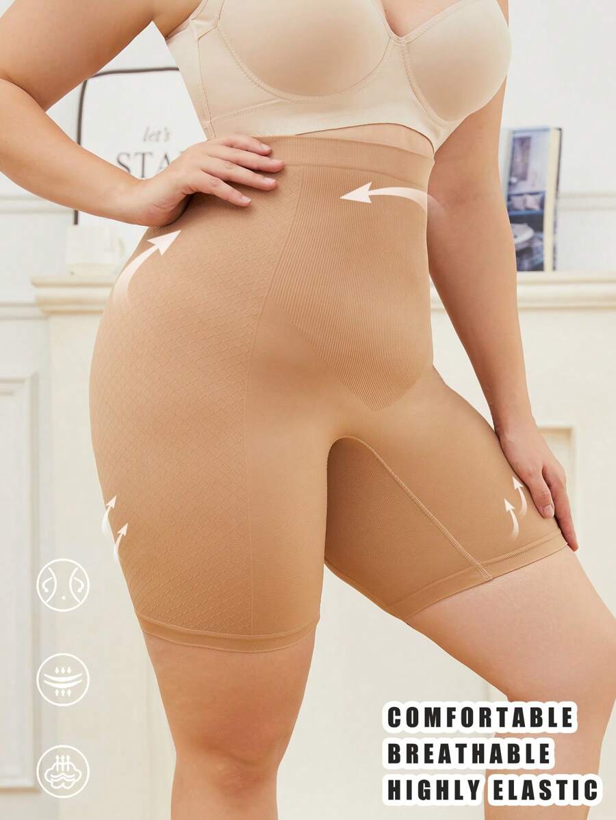 Fondo de ropa interior modeladora sin costuras de alta cintura para deportes, al aire libre, casual, yoga, tallas grandes