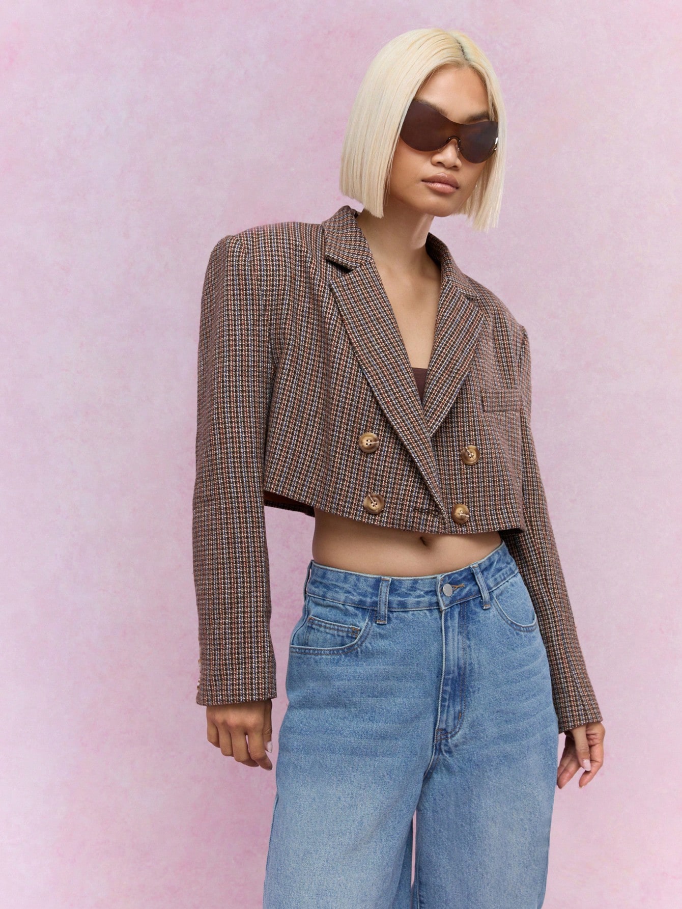 Fluffy Lapel Collar And Cuffs PU Longline Coat With Belt