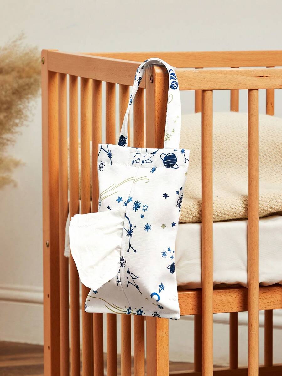 Cozy Pixies 1pc Nursery Tissue Paper Holder, Wall Mounted Tissue Dispenser For Home & Car