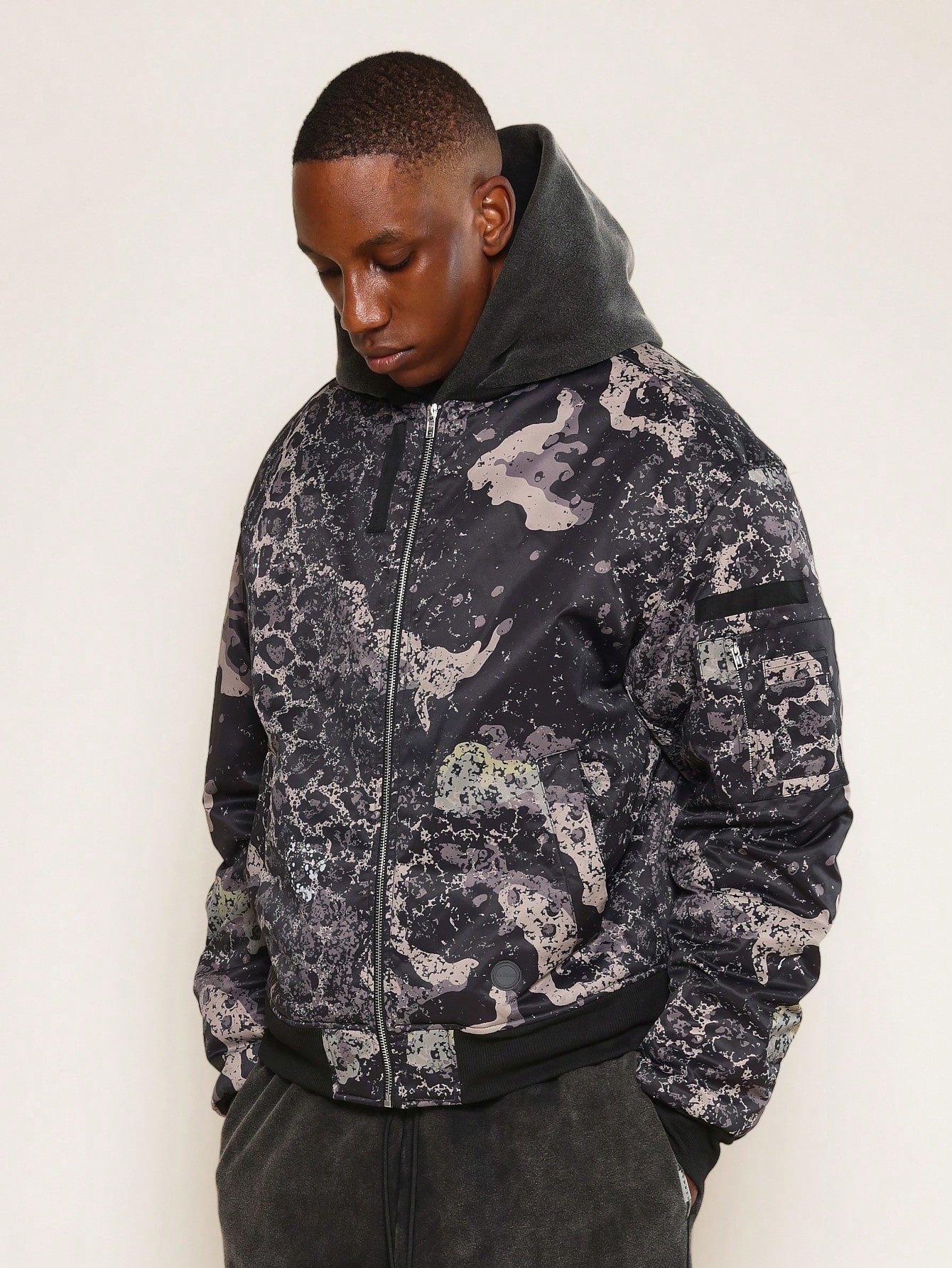 Streetwear Urban Distressed Bomber Jacket｜Sumwon