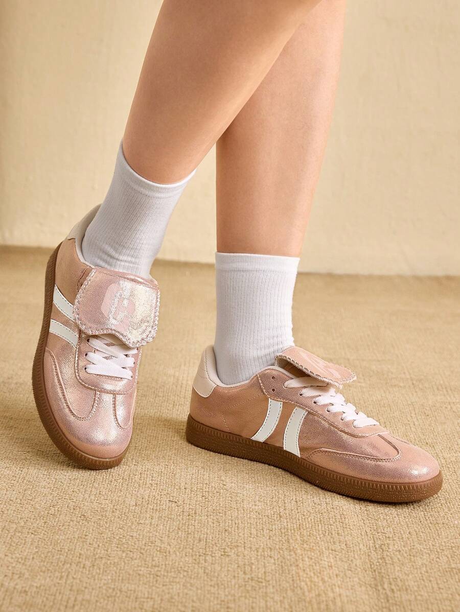 CUCCOO EASI 2024 New Spring Autumn Pink German Language Training Style Women's Shoes, Casual Platform Sneakers, Sport Shoes Fall Tainers