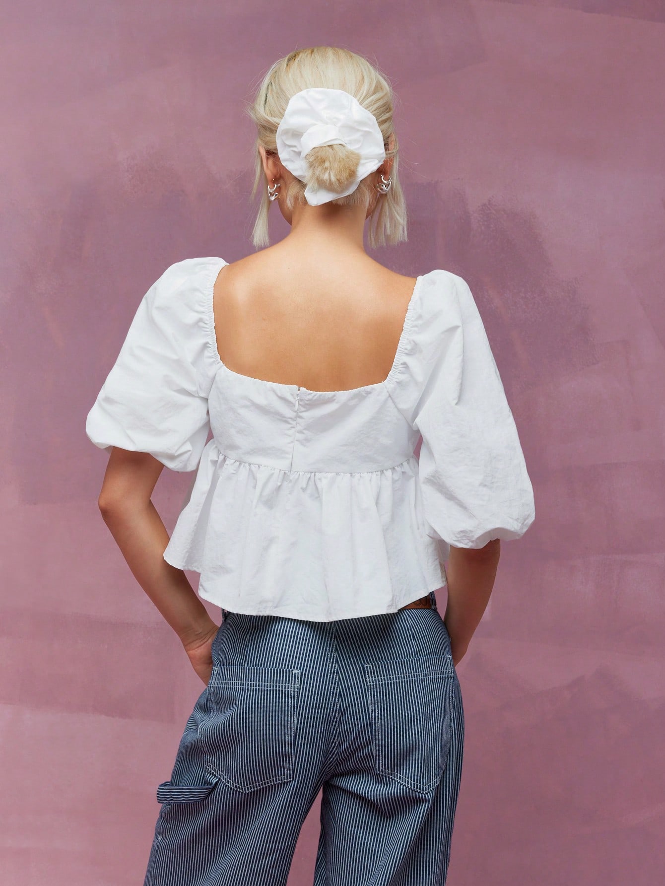 Laubeblanc Balloon peplum Tops トップス laubeblanc Balloon