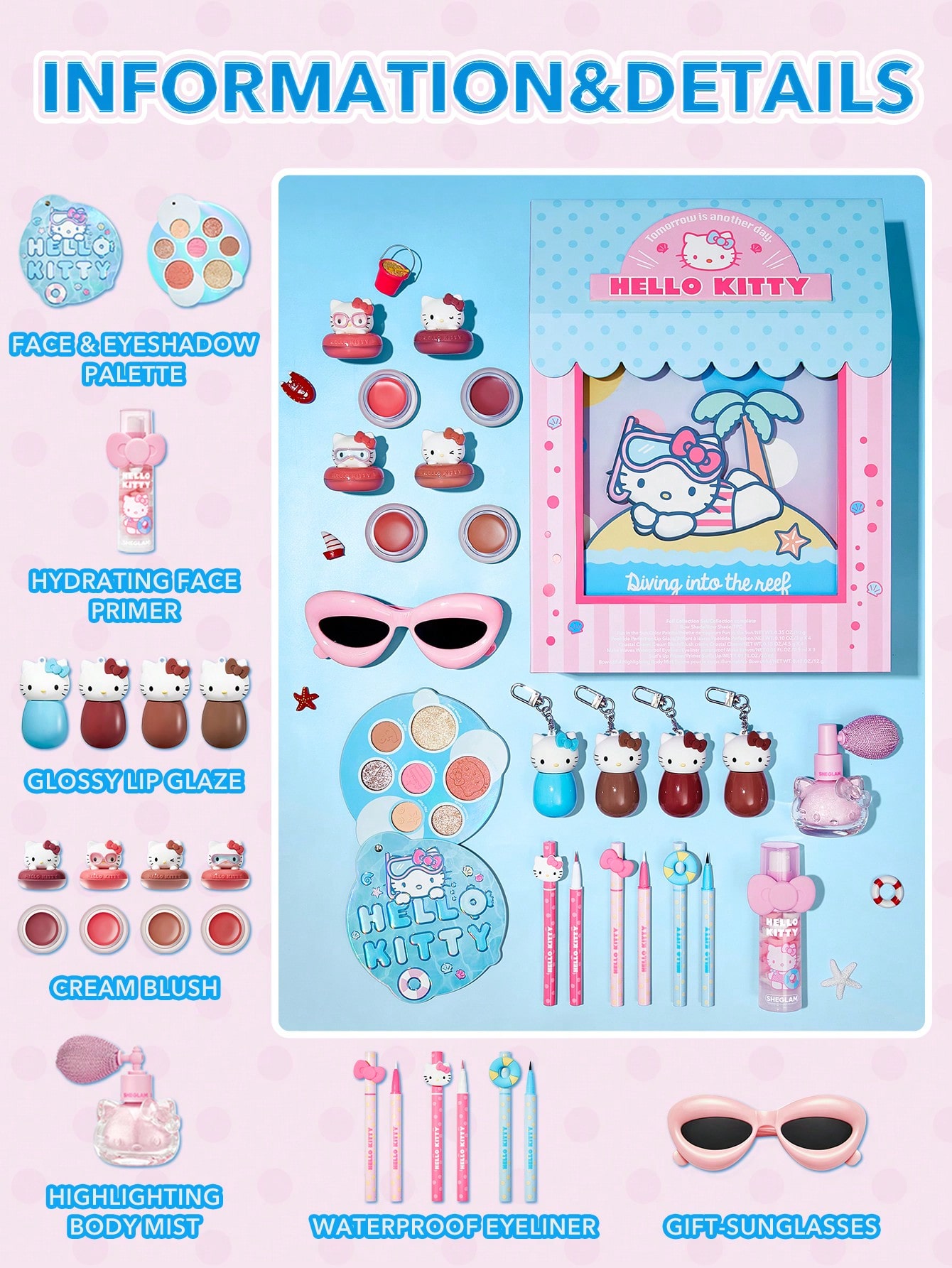 Hello Kitty｜SHEGLAM Full Collection Set