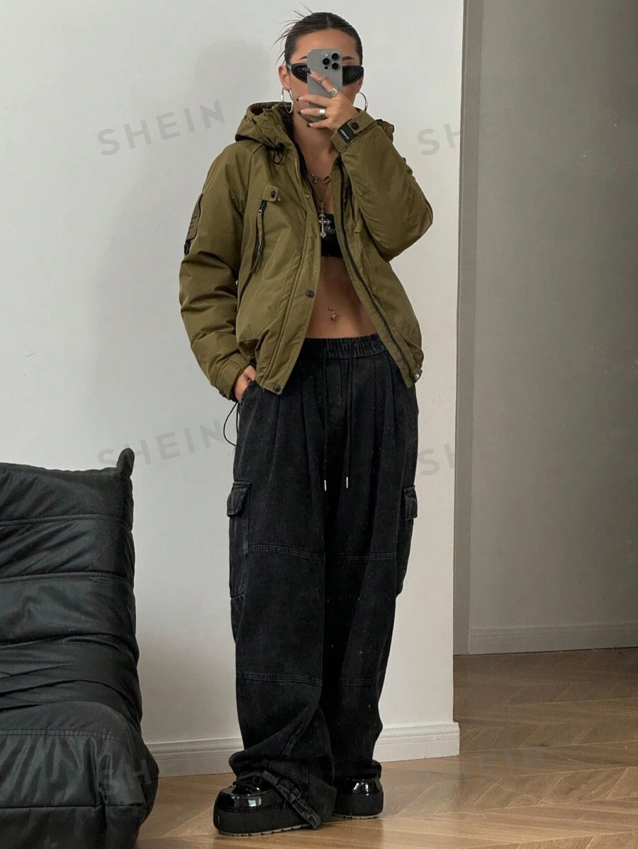 StreetHx Ropa de mujer: Chaqueta y abrigo acolchado grueso y cálido para exteriores para el invierno