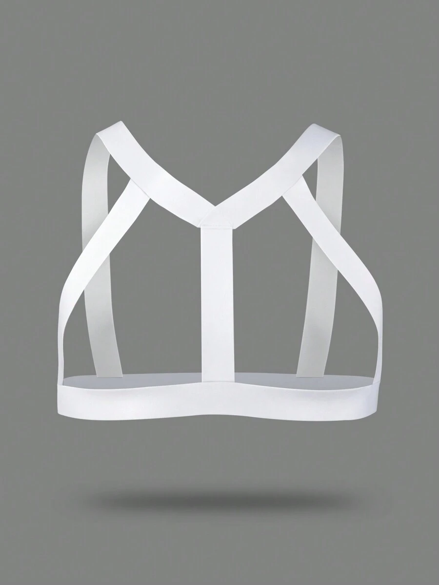 Ropa interior accesorio con tiras anchas huecas de unicolor para hombre