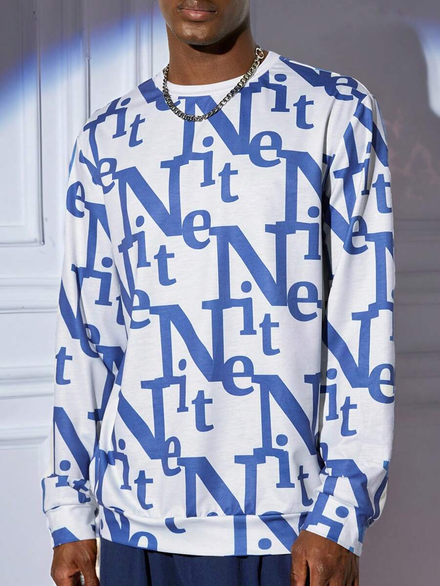 Manfinity VCAY 1pc Men Y2K Clothes Party Gorgeous Woven Funny Casual Fit High Street Vintage Style Letter Printing Hoodie Back To School Fall Clothes Halloween Clothes