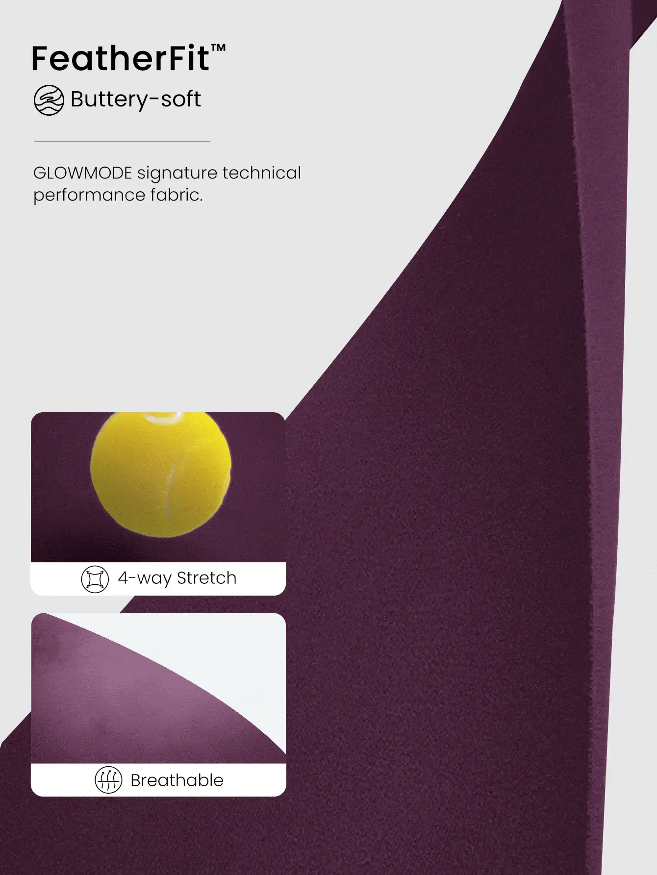 GLOWMODE FeatherFit™ T-Neck Racerback Tank Light Suport Low Impact Yoga Studio