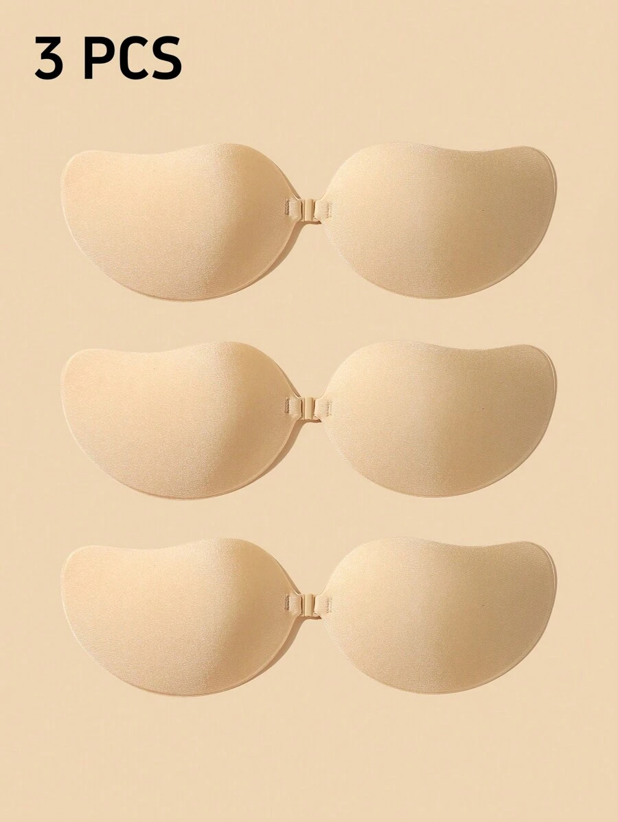 3 pares de color de piel, cubrepezones con forma de mango de caliente, transpirables, de material amigable con la piel, de calidad premium, adecuados para verano y todas las estaciones, transpirables sin sensación de sofocamiento, elevación invisible y firme, elásticos para un mejor ajuste, conveniente y económico para múltiples compras