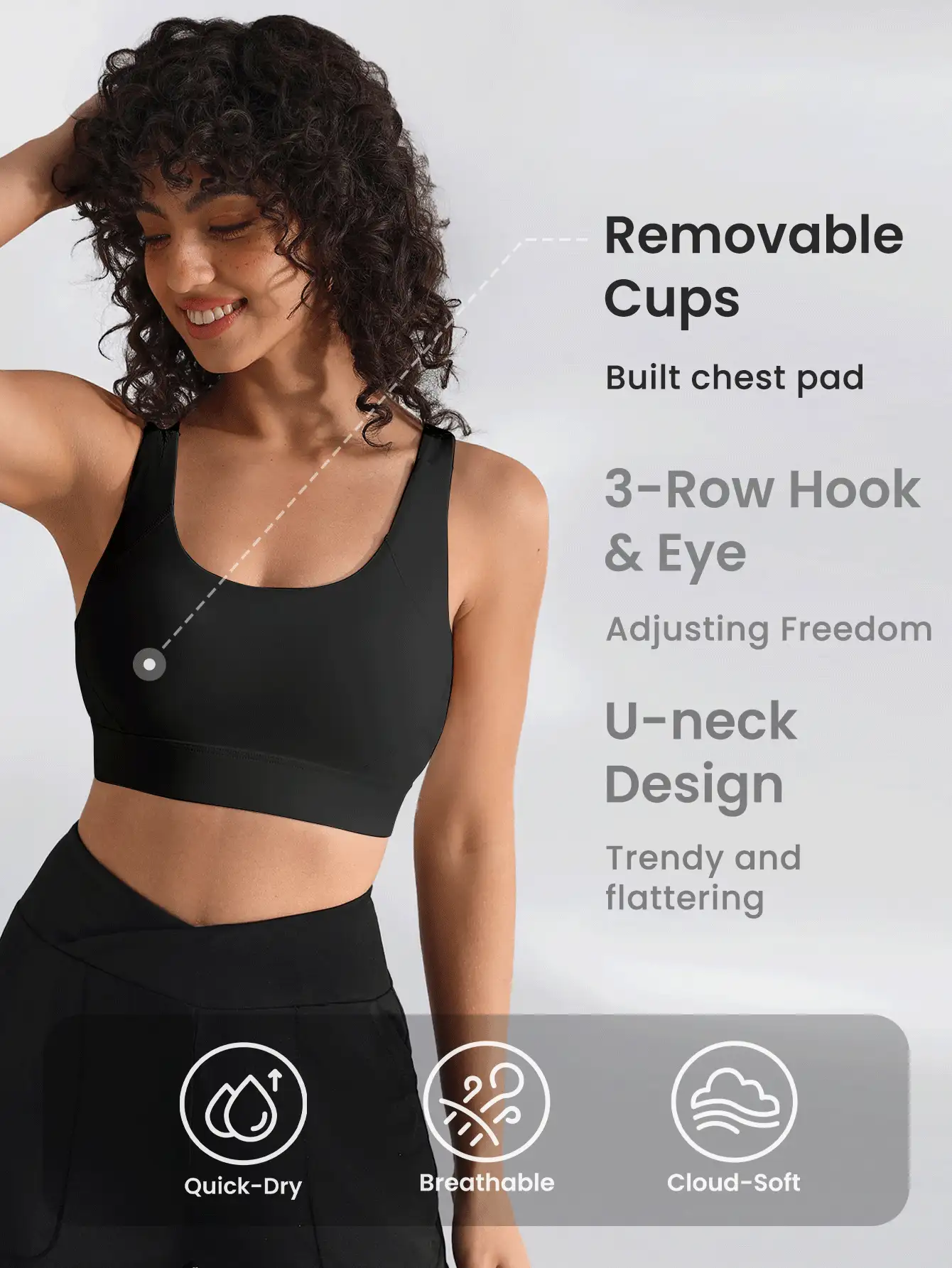 Activina Women Soft And Skin-Friendly Fashionable Shockproof Sports Underwear With Elasticity